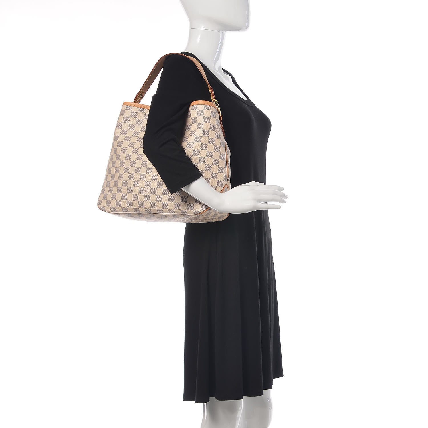 Louis Vuitton Damier Azur Delightful PM Rose Ballerine 2 of 11
