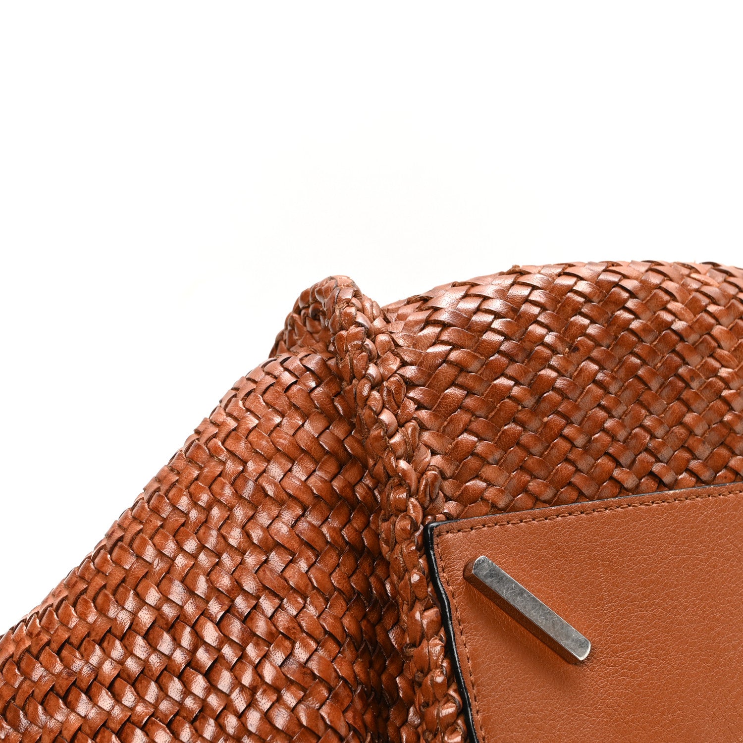 Loewe Calfskin Woven Medium Hammock Shoulder Bag Tan 9 of 13