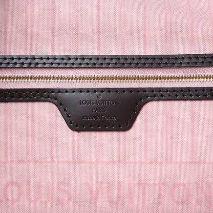 Louis Vuitton Damier Ebene Neo Neverfull MM Rose Ballerine 6 of 17
