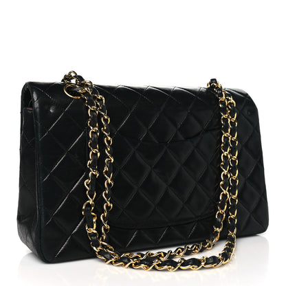 Chanel Lambskin Quilted Medium Double Flap Black 3 of 11