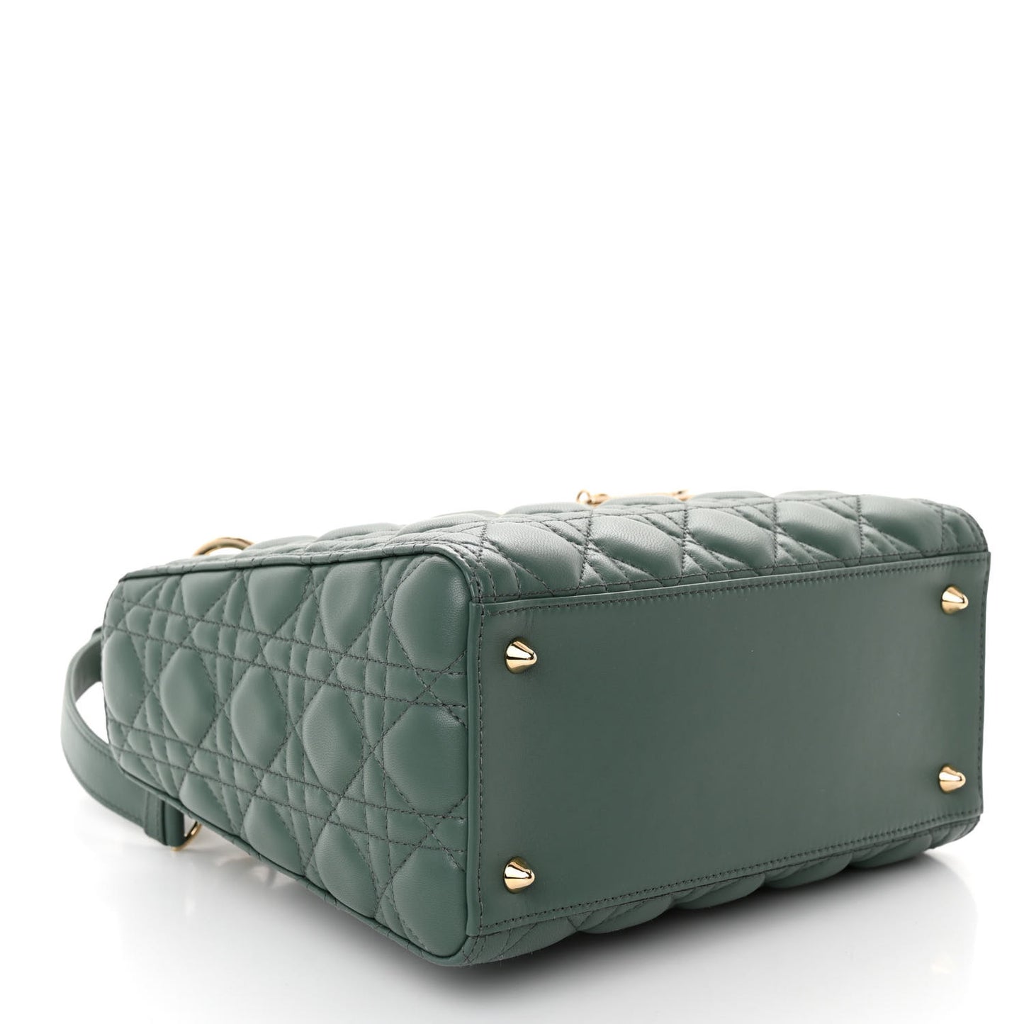 Lambskin Cannage Medium Lady Dior Orage