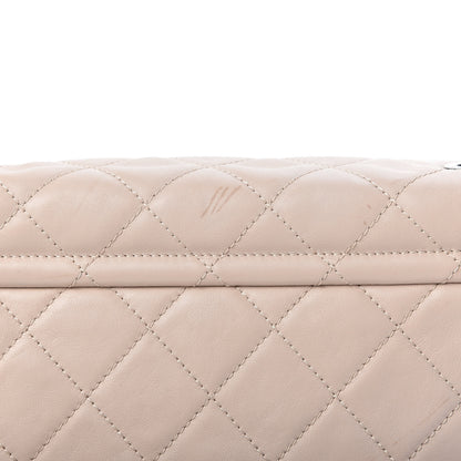 Chanel Calfskin Large Country Chic Flap Ecru Brown 11 of 11