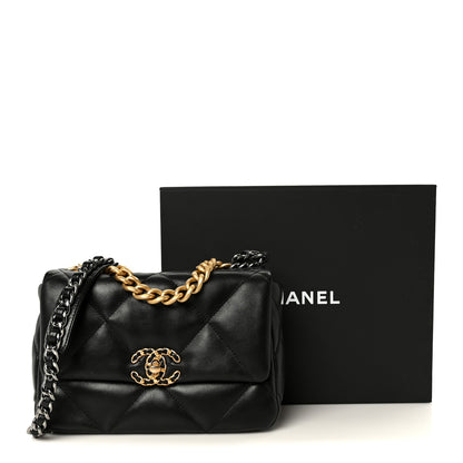 Chanel Lambskin Quilted Medium Chanel 19 Flap Black 10 of 10