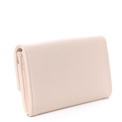 Chanel Goatskin Camellia CC Flap Card Holder Light Beige 3 of 11