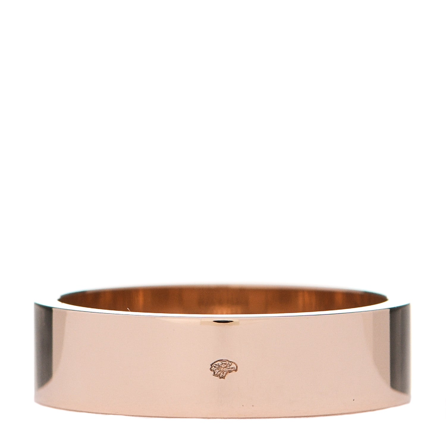 Hermes 18K Rose Gold Diamond PM Kelly Ring 51 5.75 3 of 5
