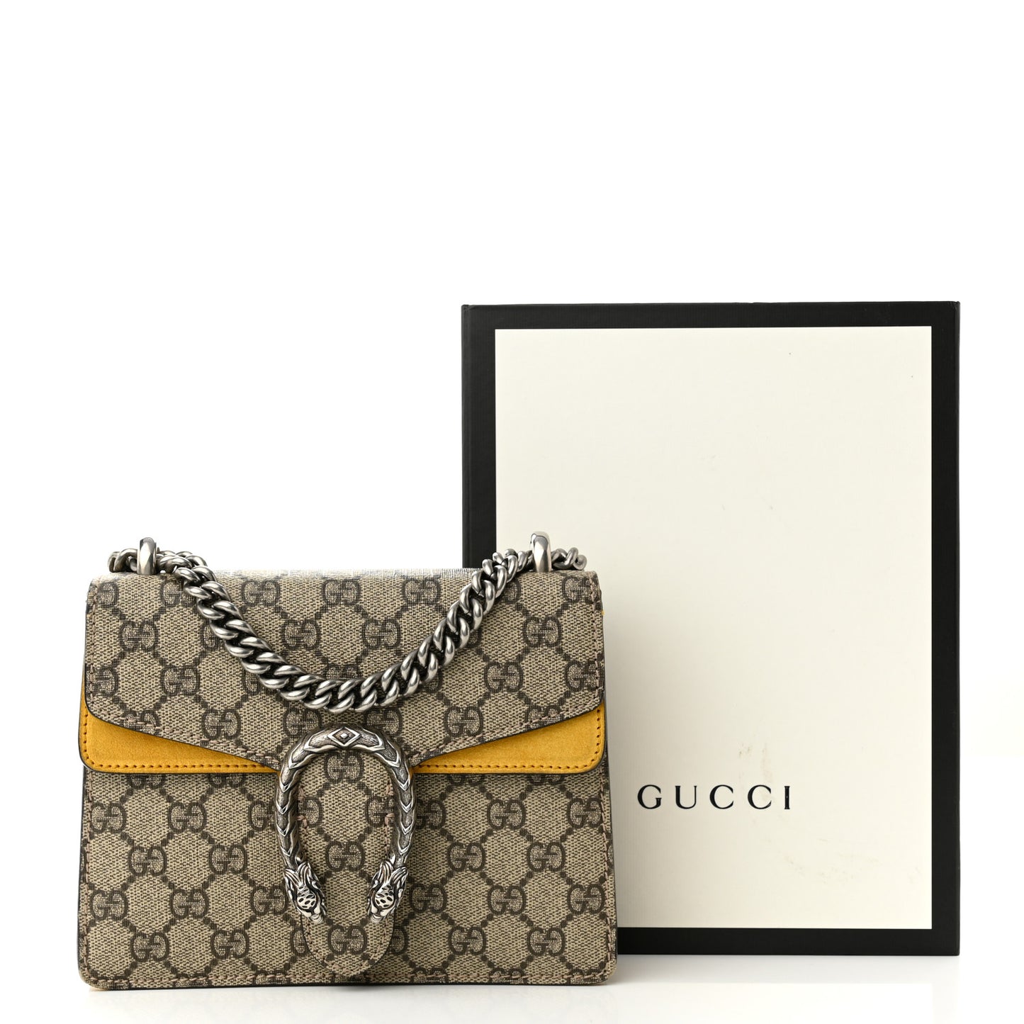 GG Supreme Monogram Mini Dionysus Shoulder Bag Yellow