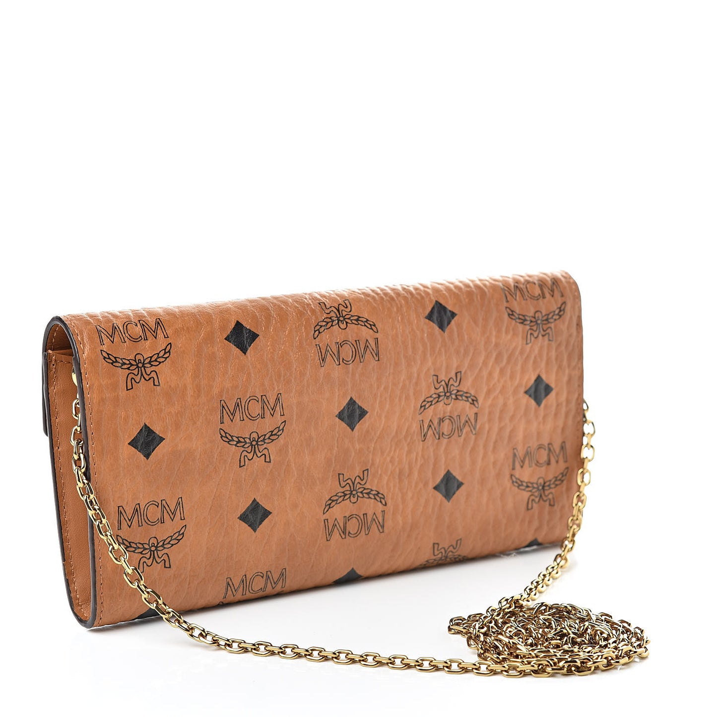 Visetos Large Patricia Wallet On Chain Cognac