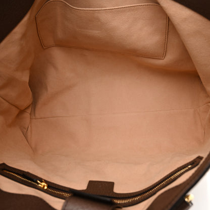 Gucci GG Supreme Monogram Textured Calfskin Web Medium Ophidia Shopping Tote Beige Ebony New Acero 5 of 10