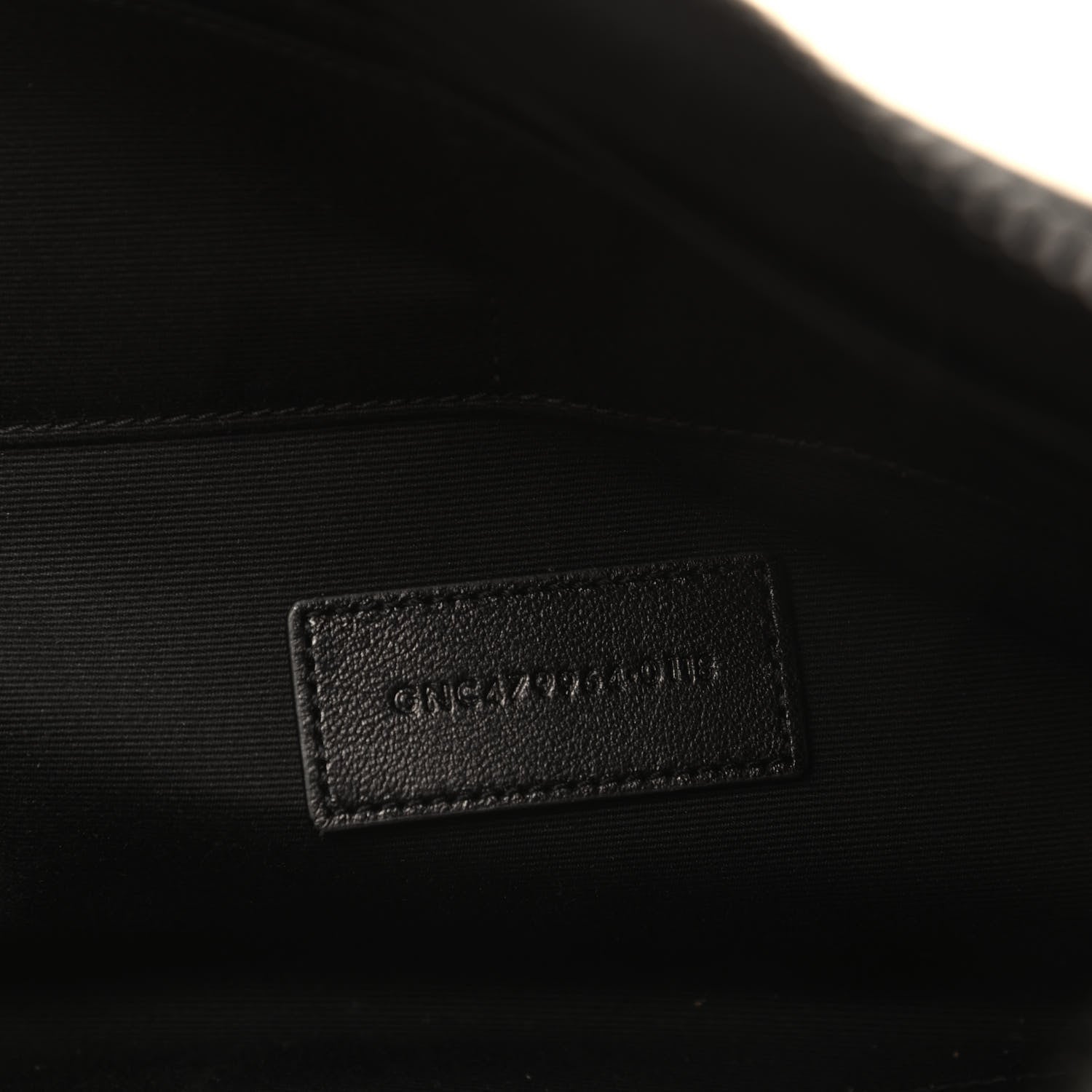 Saint Laurent Calfskin Crocodile Embossed iPad Case Black 7 of 7