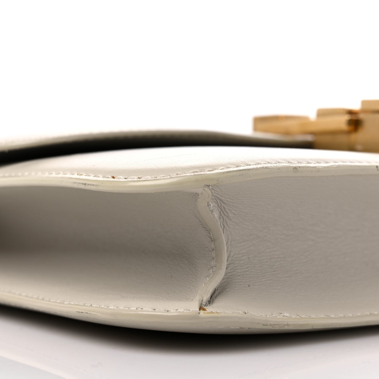 Smooth Calfskin Carre Satchel Crema Soft