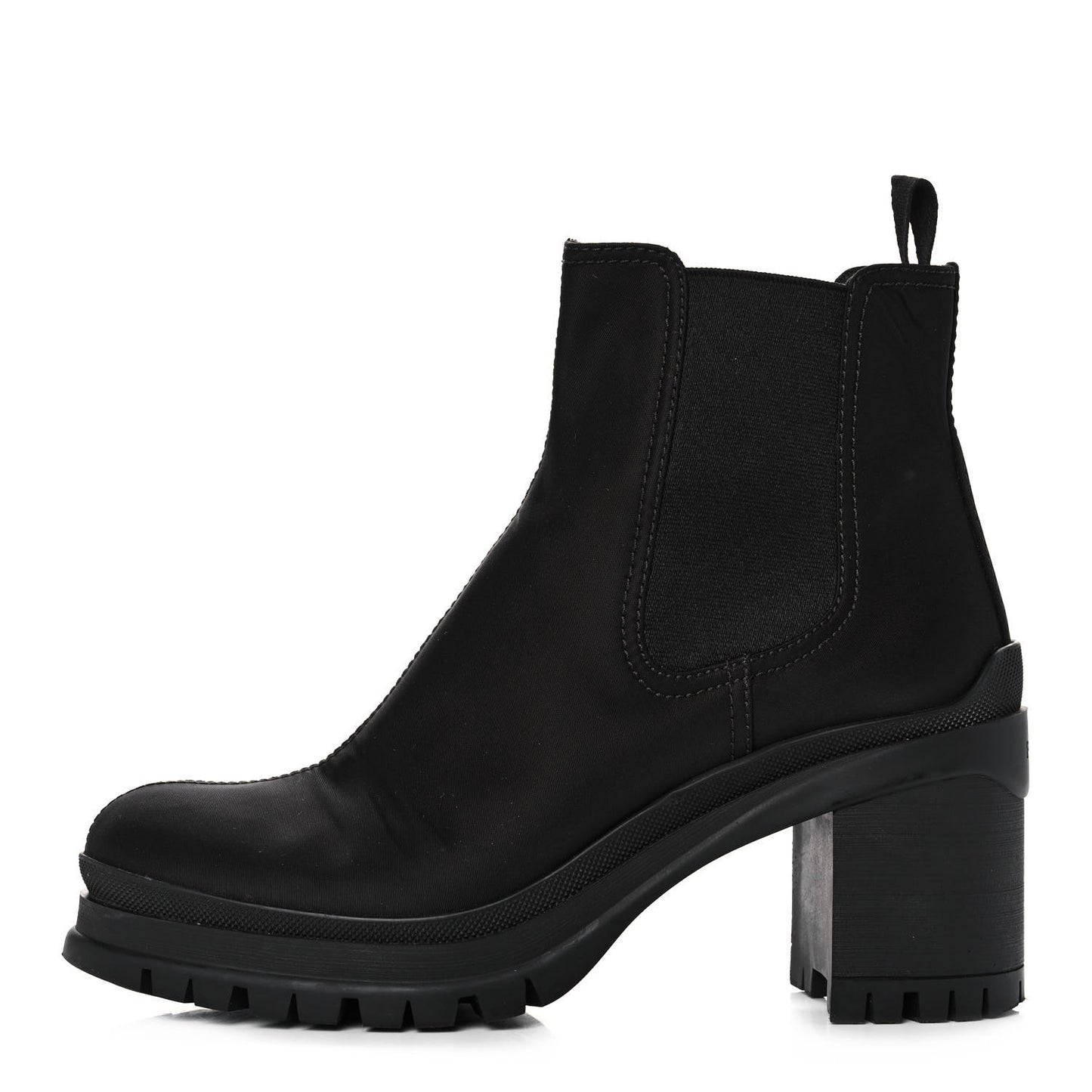 Nylon Lug Sole Chelsea 55mm Boots 39 Black