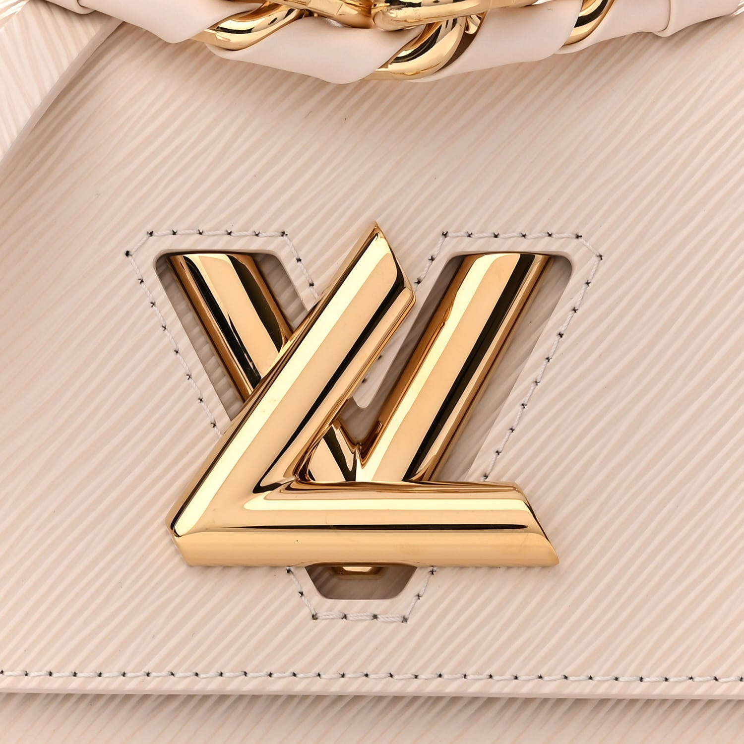 Louis Vuitton Epi Twist Braided Chain Shoulder Bag PM Quartz White 7 of 10