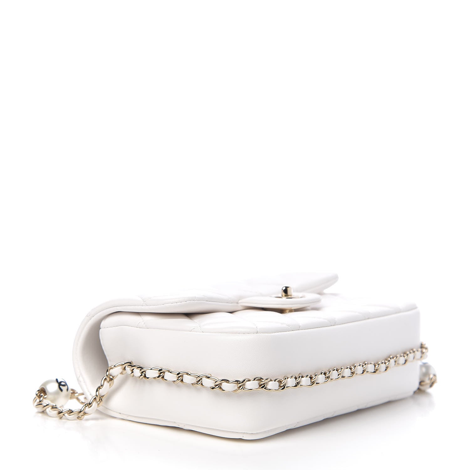 Chanel Lambskin Quilted Small My Precious Flap White 3 of 10