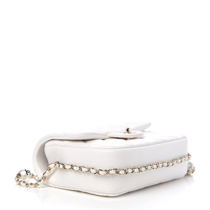 Chanel Lambskin Quilted Small My Precious Flap White 3 of 10