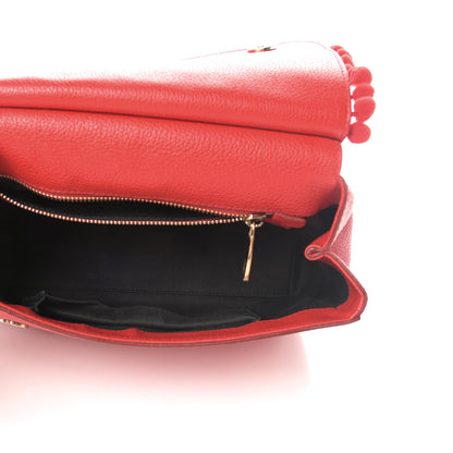 Dolce & Gabbana Calfskin Embellished Medium Miss Sicily Satchel Red 5 of 15
