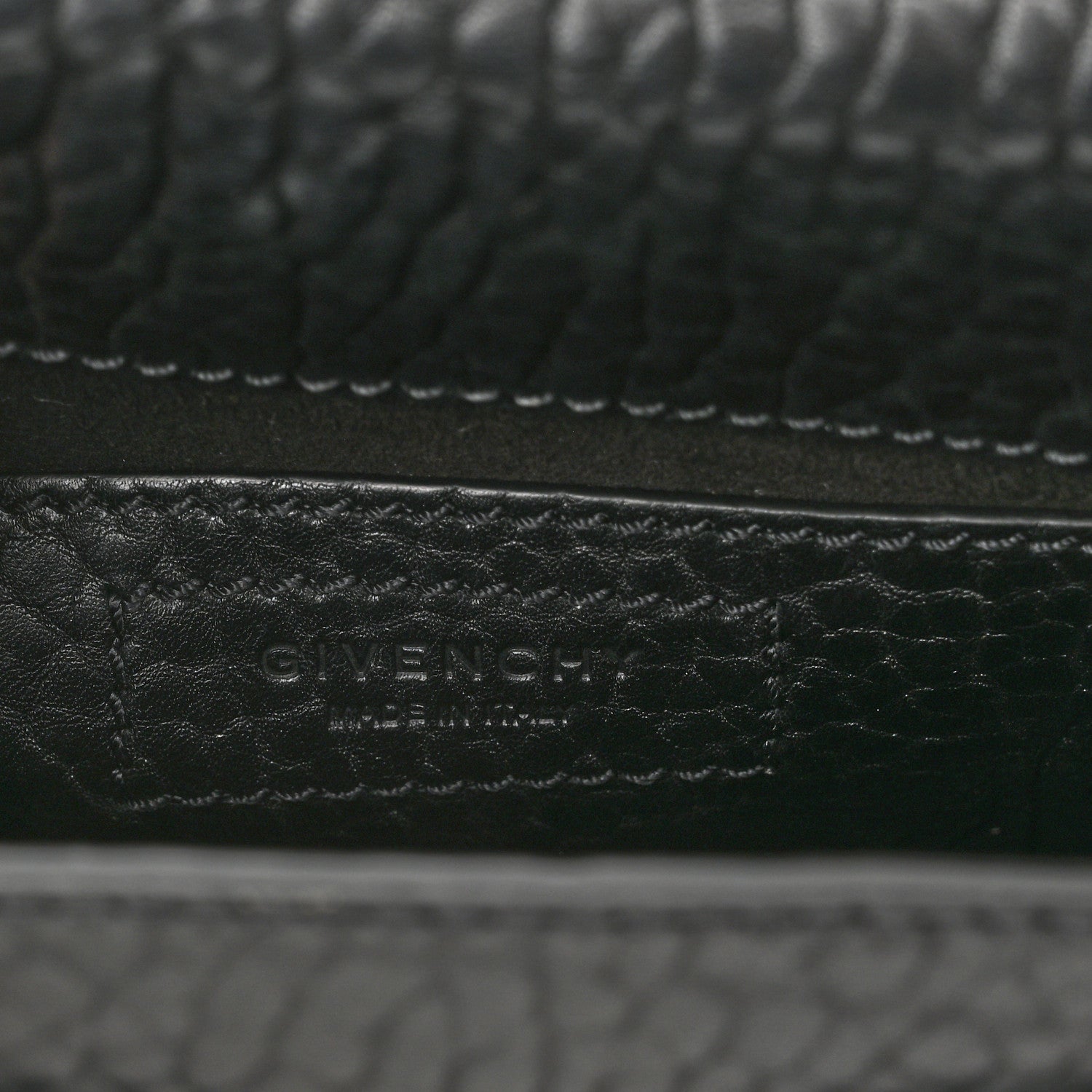 Givenchy Bullhide Mini Infinity Saddle Bag Black 6 of 10