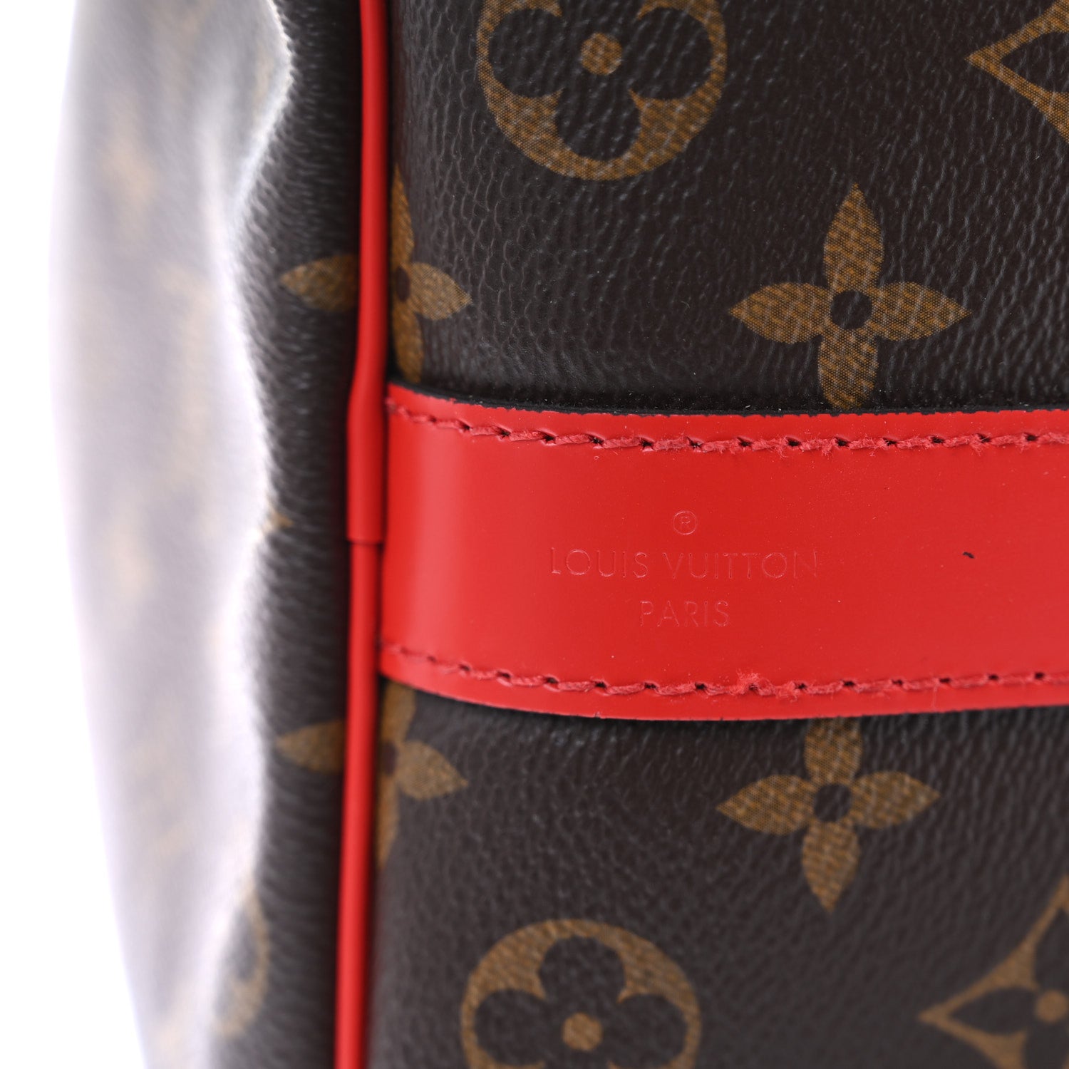 Louis Vuitton Calfskin Monogram Keepall Bandouliere 50 Coquelicot 5 of 8