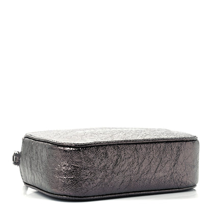 Balenciaga Metallic Textured Calfskin XS Everyday Camera Bag with Handle Black 4 of 10