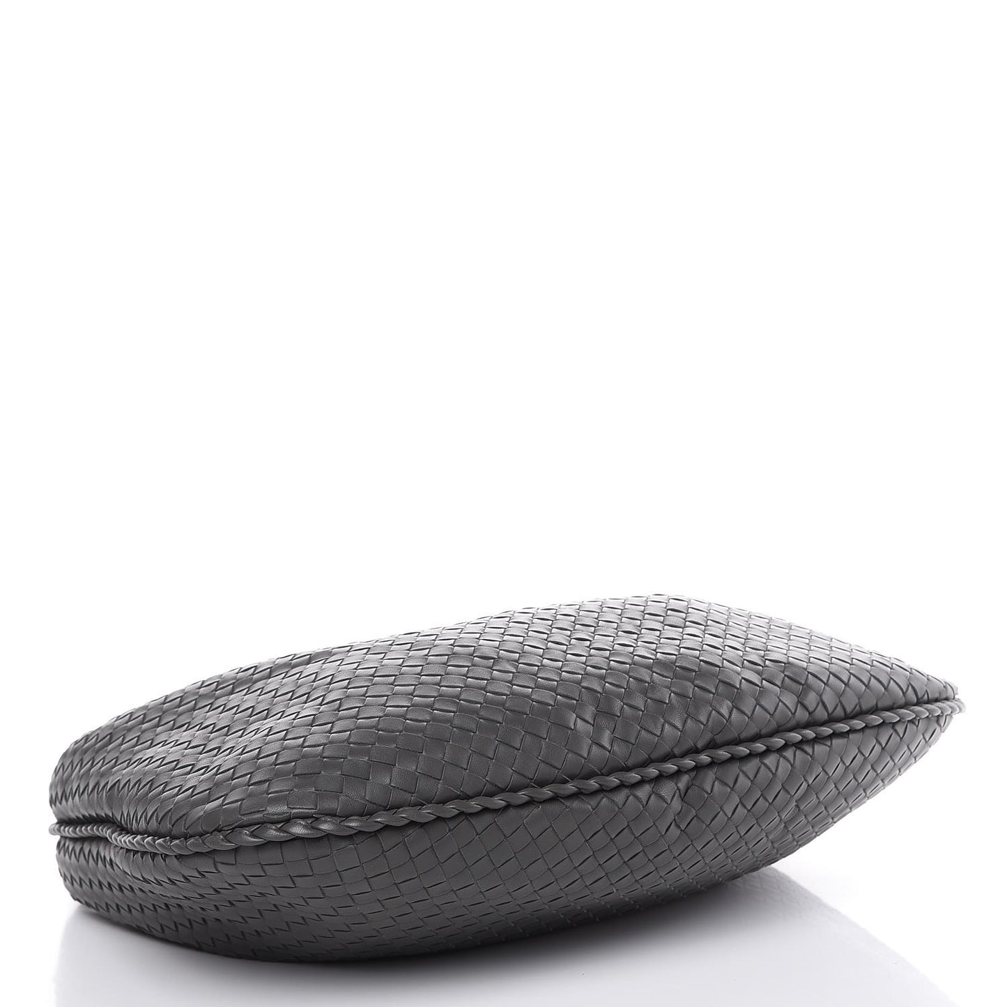 Nappa Intrecciato Medium Veneta Hobo Grey