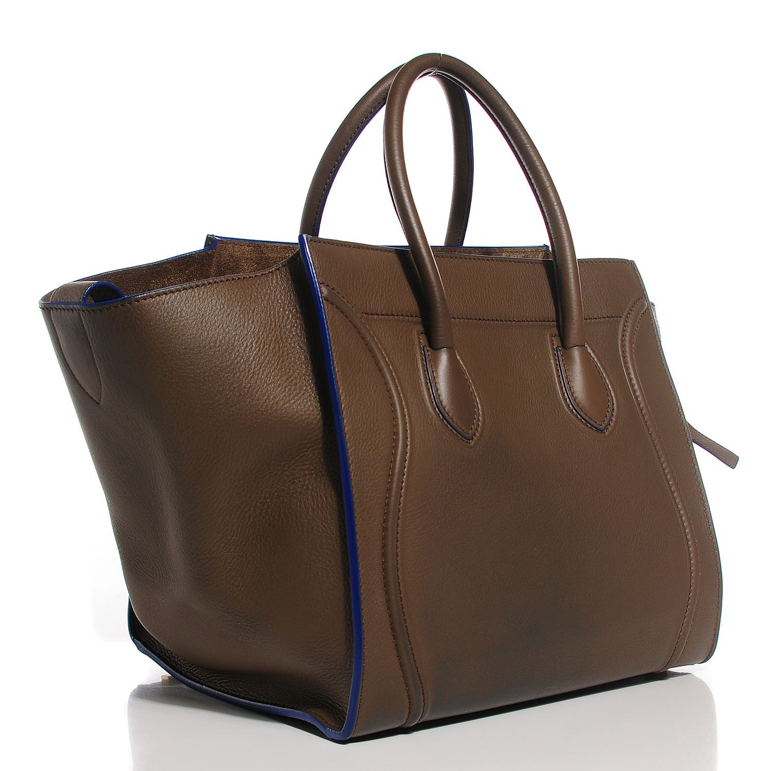 Celine Supple Calfskin Medium Phantom Luggage Khaki 3 of 10