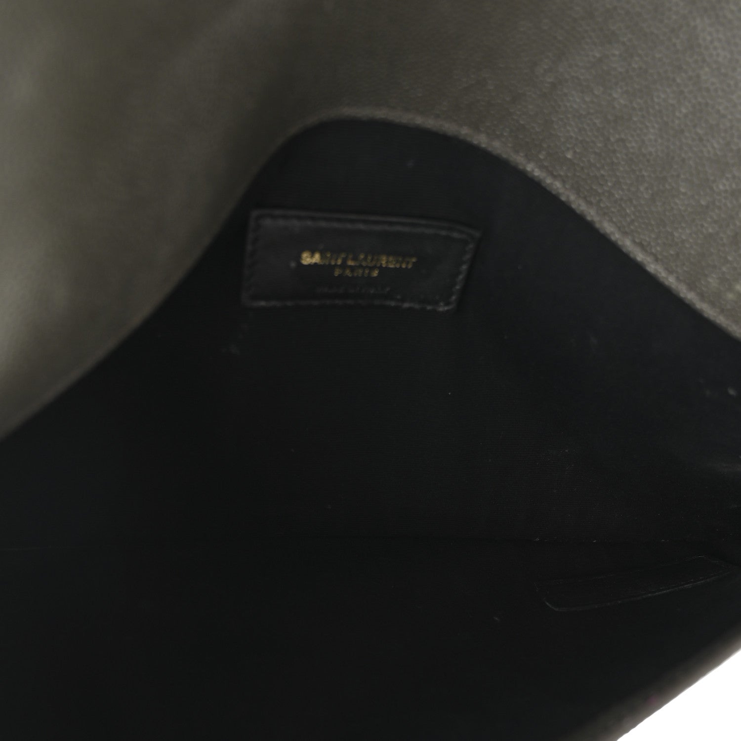 Saint Laurent Grain De Poudre Uptown Pouch Pebble 5 of 8