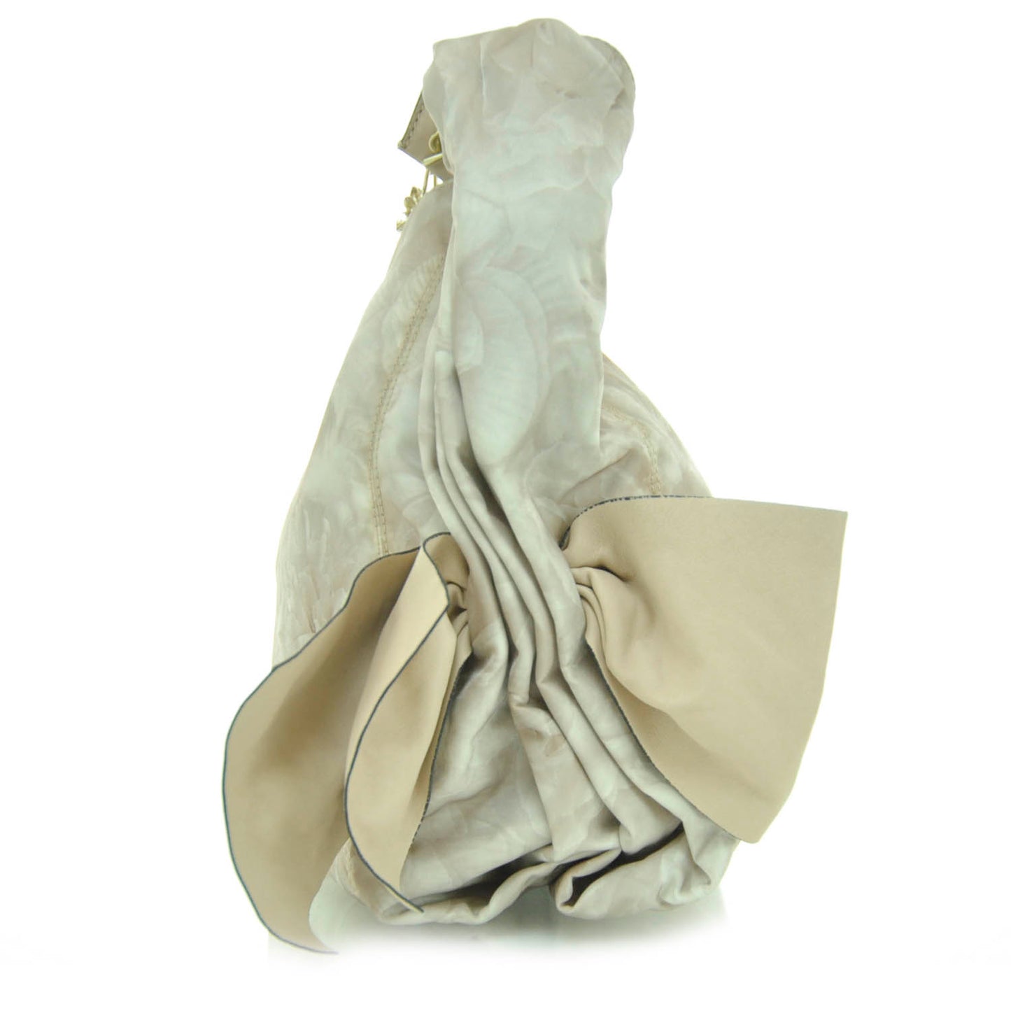 Nylon Rose Print Flowerland Hobo Pink