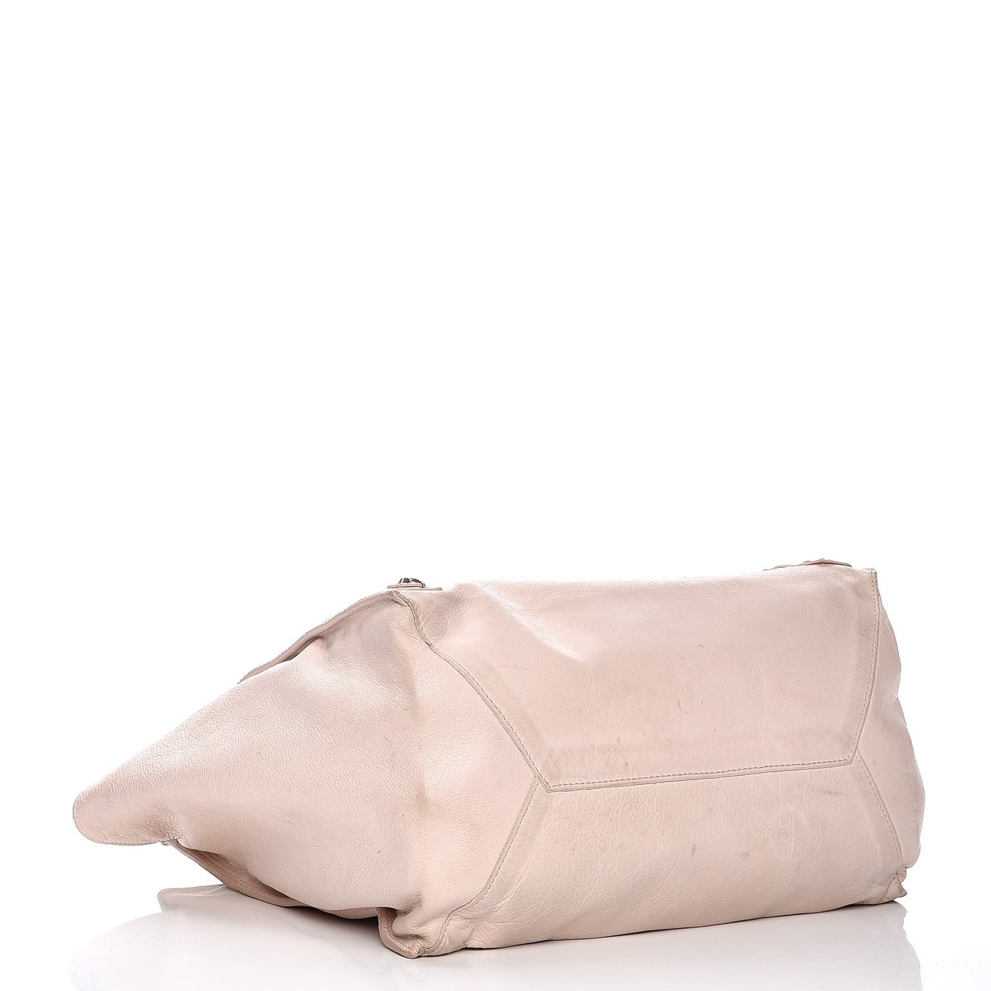 Calfskin Papier Ligne A5 Flap Tote Pink
