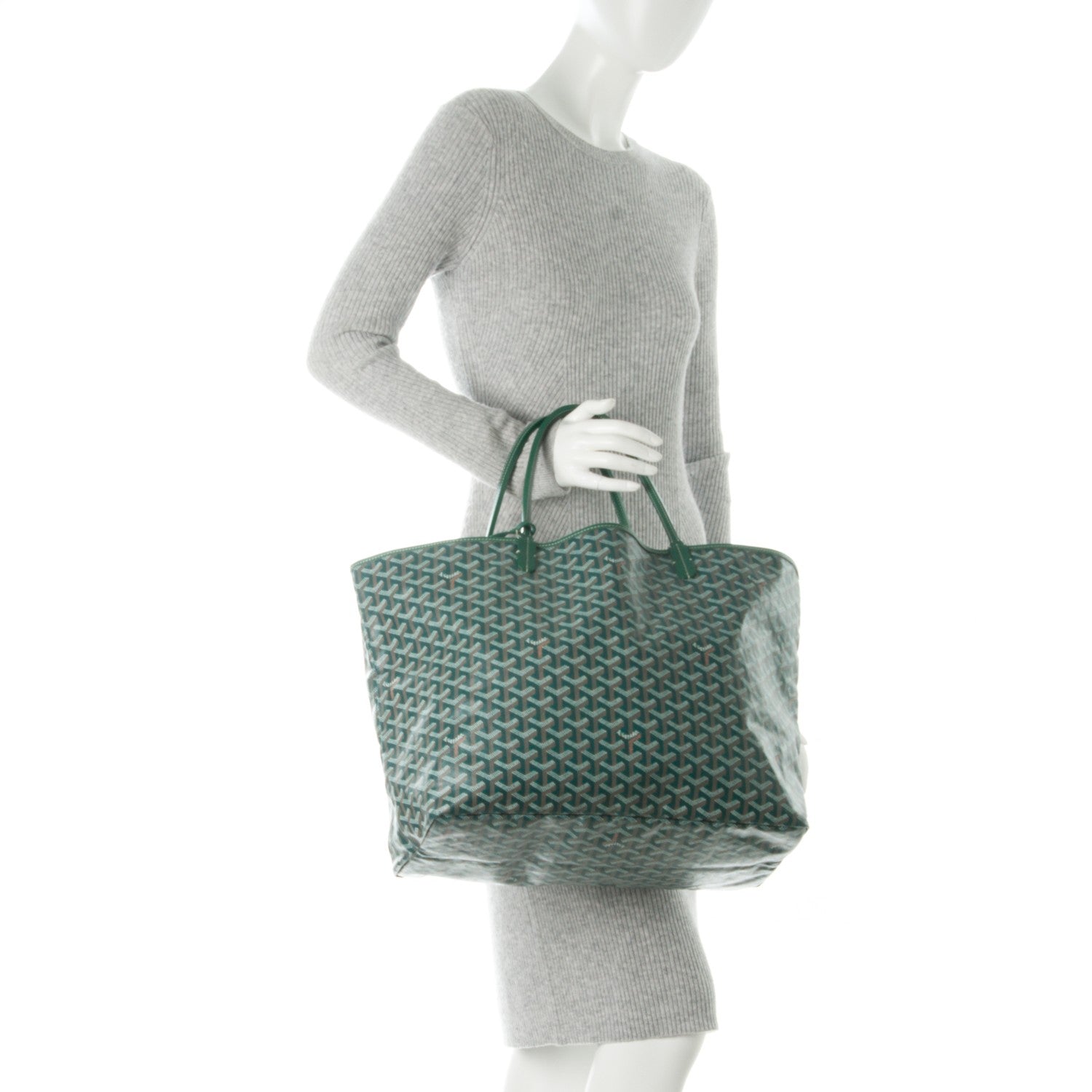 Goyard Goyardine Saint Louis GM Green 2 of 9
