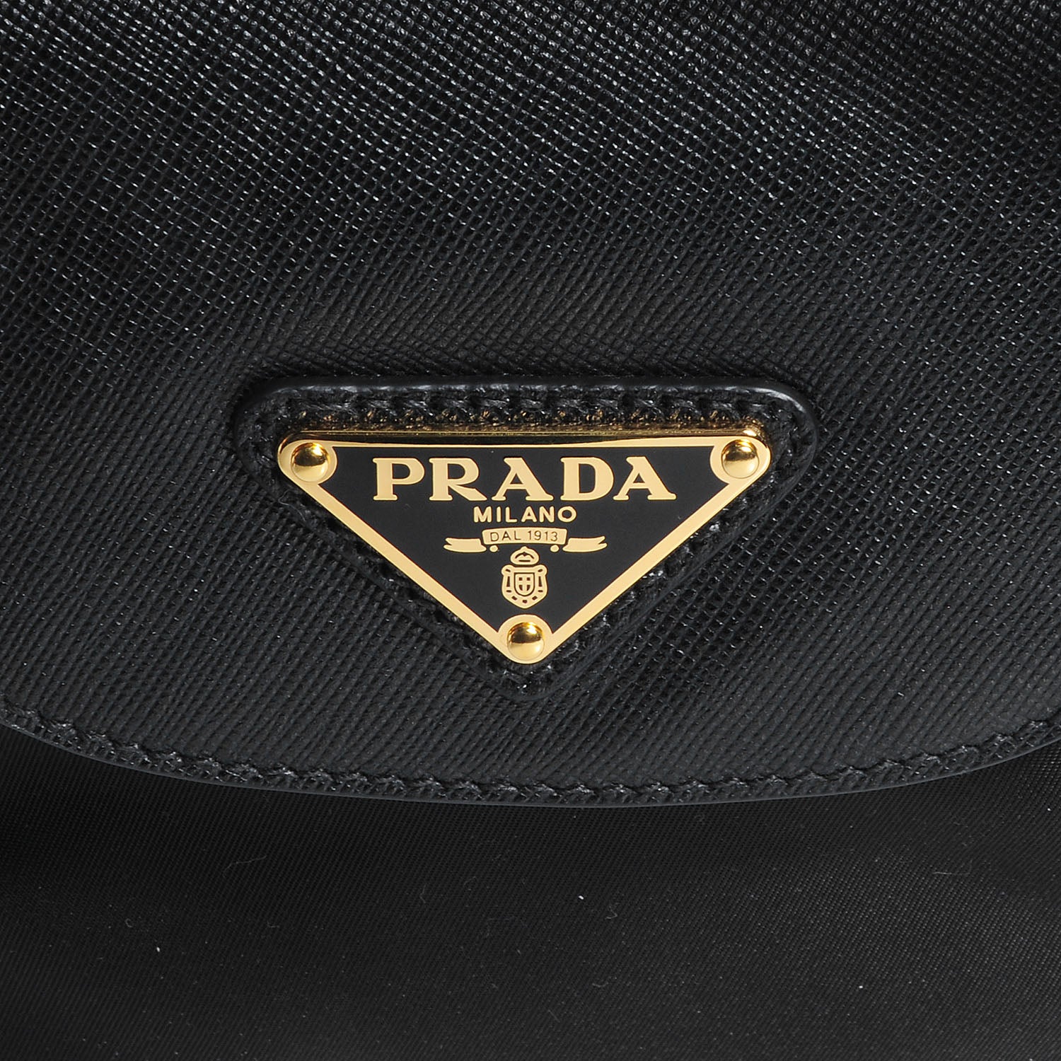 Prada Saffiano Tessuto Nylon Tote Nero Black 5 of 9