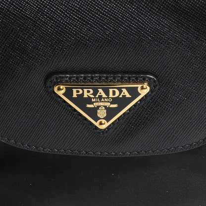 Prada Saffiano Tessuto Nylon Tote Nero Black 5 of 9