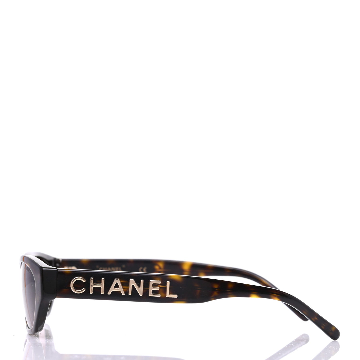 Chanel Rectangle Sunglasses 71280 Dark Tortoise Brown 3 of 8