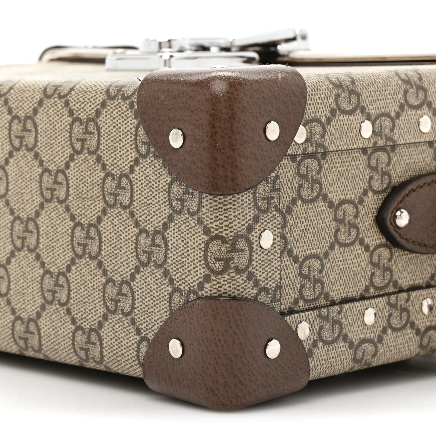 GG Supreme Monogram Globe-Trotter Beauty Case Brown