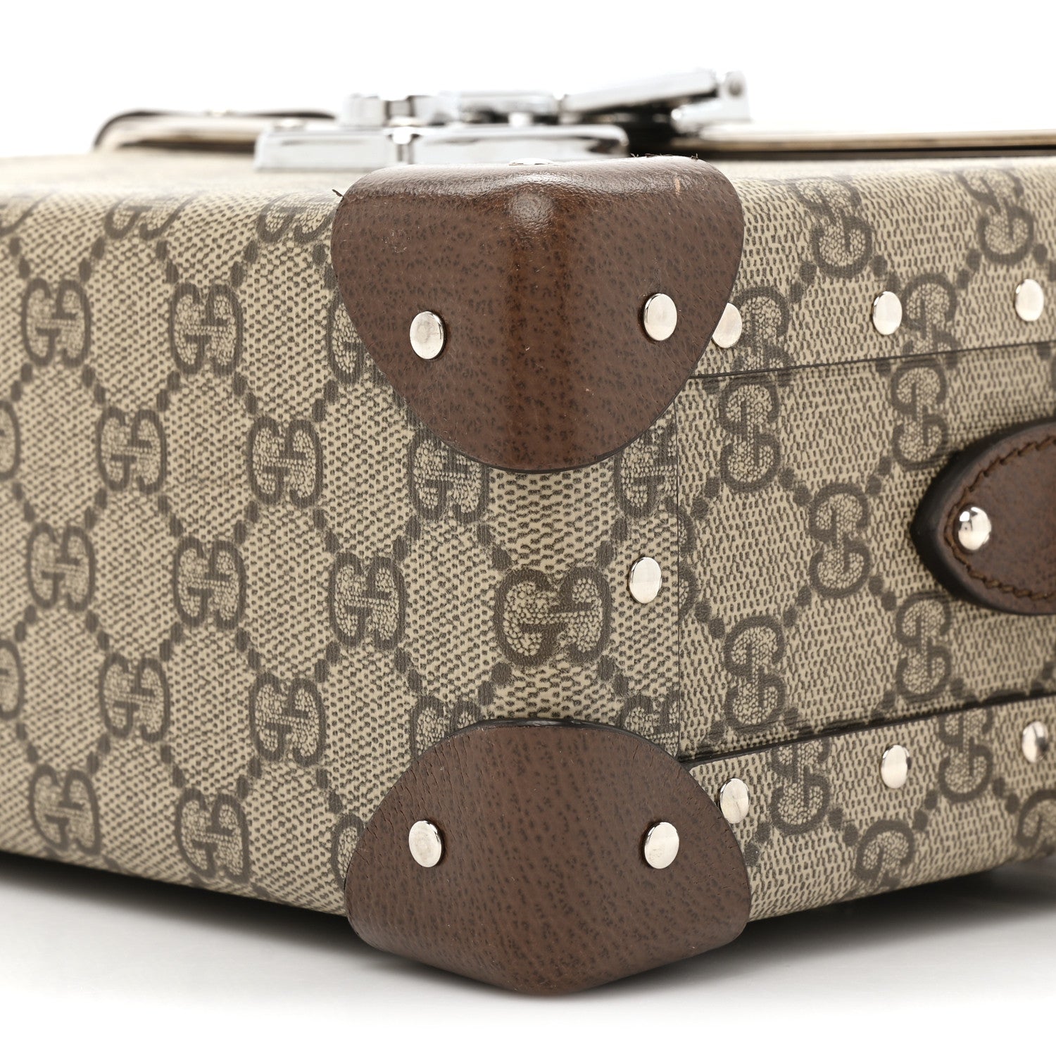 Gucci GG Supreme Monogram Globe-Trotter Beauty Case Brown 8 of 12