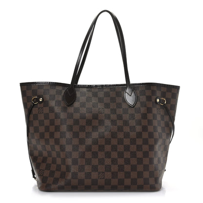 Louis Vuitton Damier Ebene Neo Neverfull MM Rose Ballerine 1 of 10