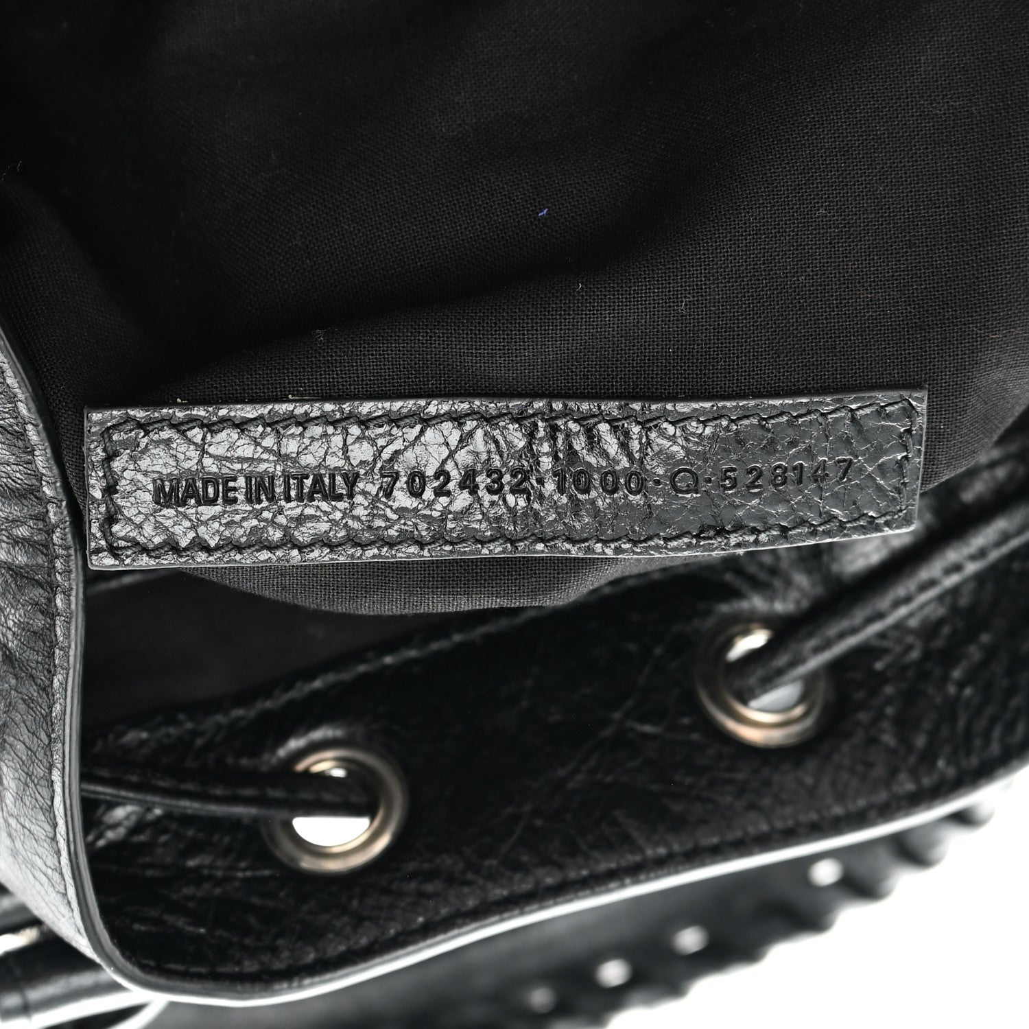 Balenciaga Agneau Arena Small Le Cagole Bucket Bag Black 7 of 11