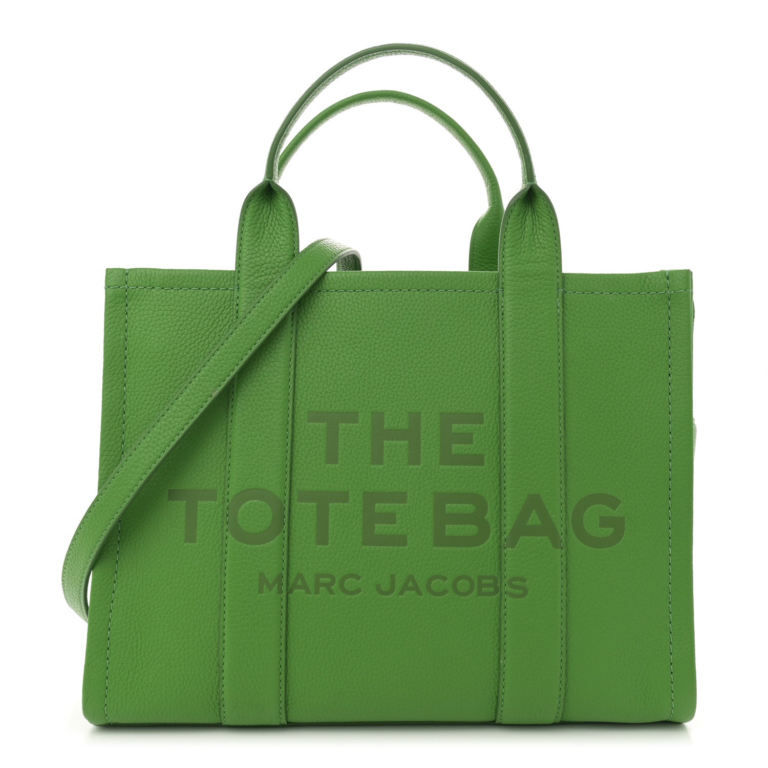 Marc Jacobs Grained Calfskin Medium The Tote Bag Kiwi 1 of 12