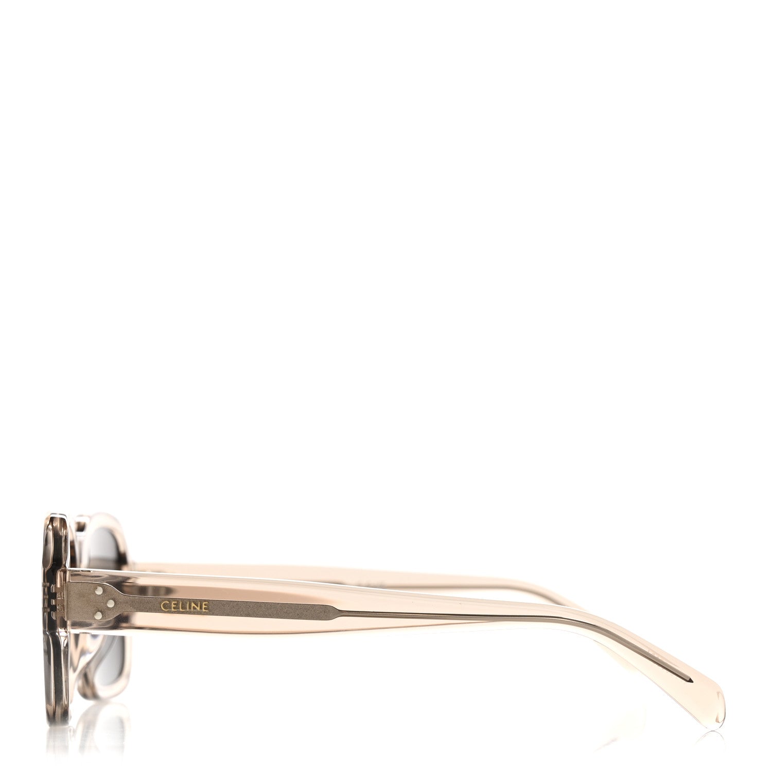 Celine Acetate Square Sunglasses CL40266U Beige Smoke 3 of 7
