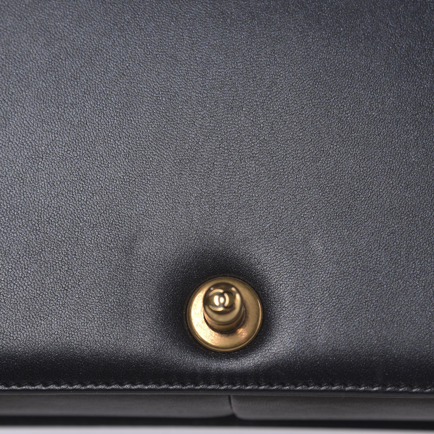 Chanel Metallic Lambskin Quilted Large Boy Flap Black 11 of 13