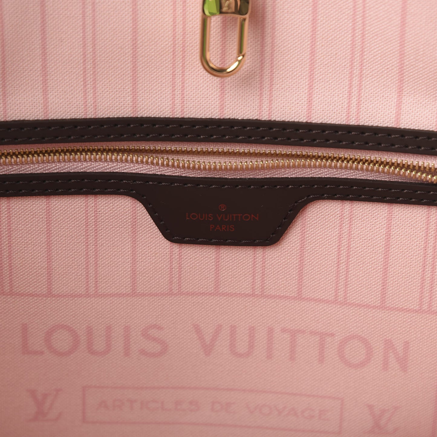 Damier Ebene Neo Neverfull MM Rose Ballerine