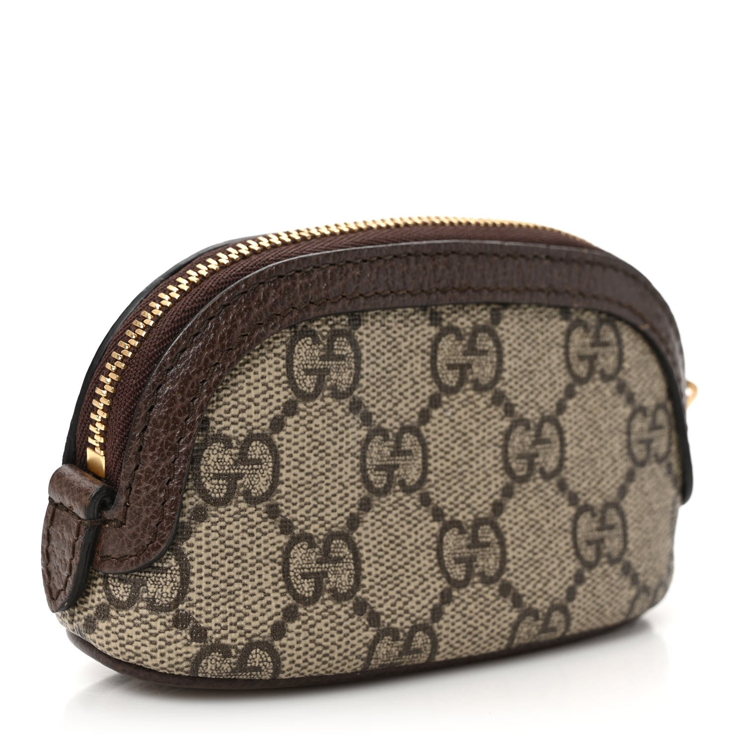 Gucci GG Supreme Monogram Web Ophidia Dome Key Pouch Beige New Acero 3 of 7