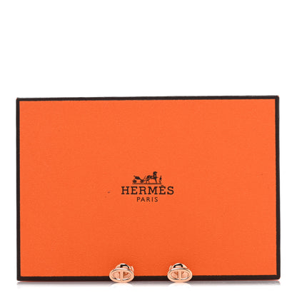 Hermes 18K Rose Gold TPM Farandole Stud Earrings 5 of 5