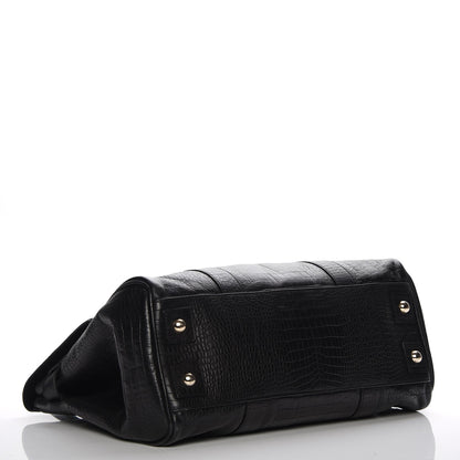 Mulberry Crocodile Embossed Bayswater Satchel Black 4 of 7