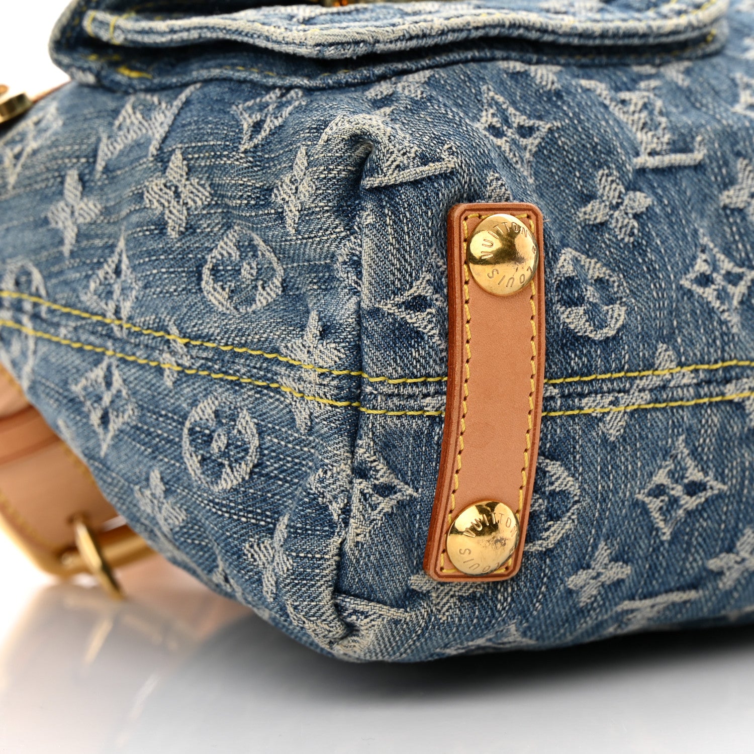 Louis Vuitton Monogram Denim Baggy PM Blue 9 of 12