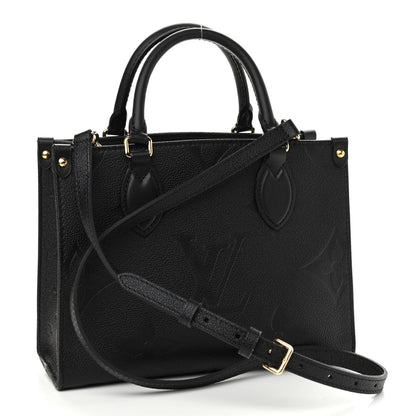 Louis Vuitton Empreinte Monogram Giant Onthego PM Black 3 of 9
