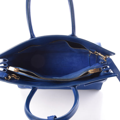 Saint Laurent Calfskin Small Sac De Jour Blue Majorelle 5 of 7