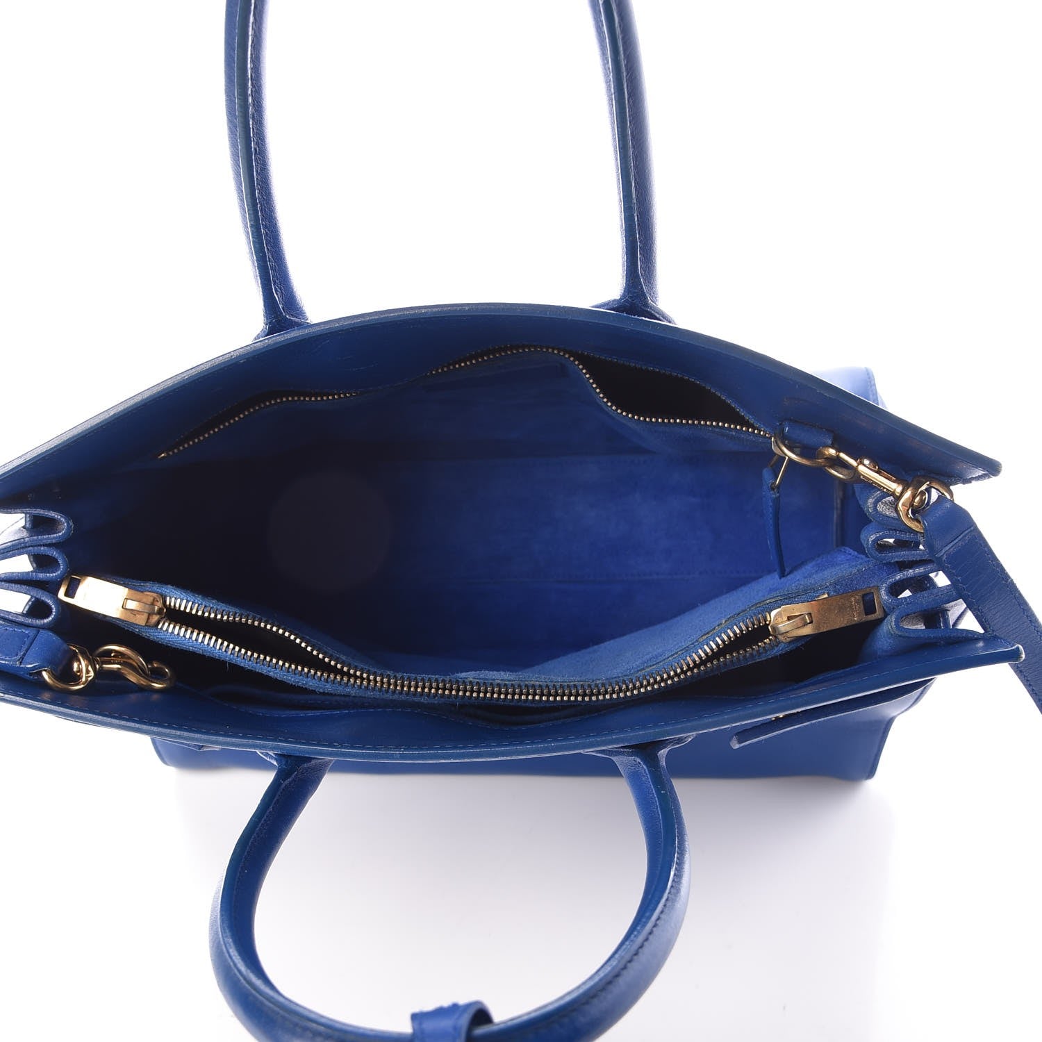 Saint Laurent Calfskin Small Sac De Jour Blue Majorelle 5 of 7