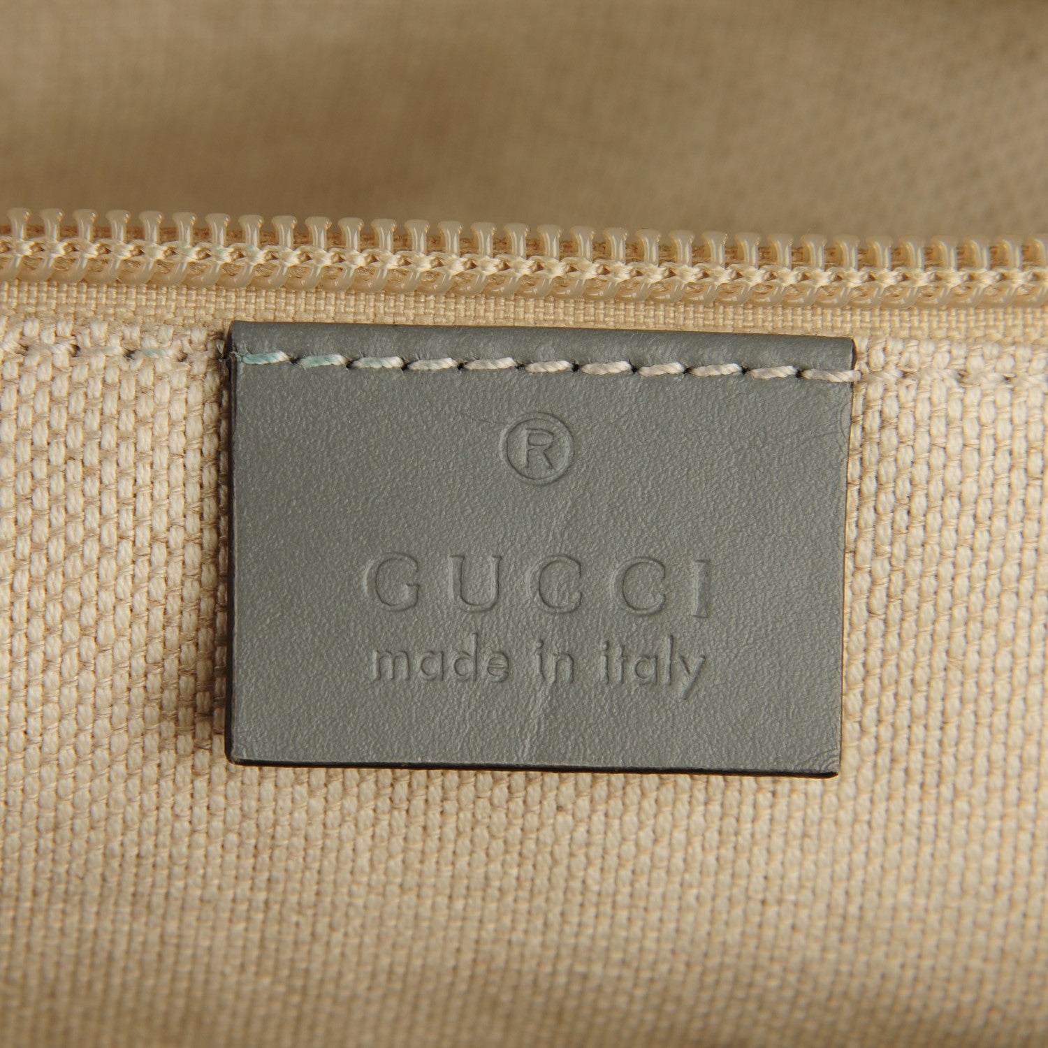 Gucci GG Supreme Monogram Small Zippered Tote Ecru Grigio 5 of 7