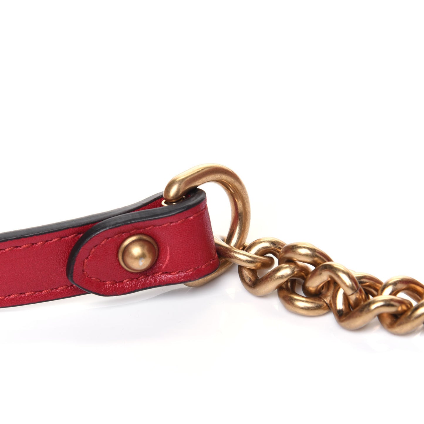 Velvet Matelasse Mini GG Marmont Shoulder Bag Hibiscus Red