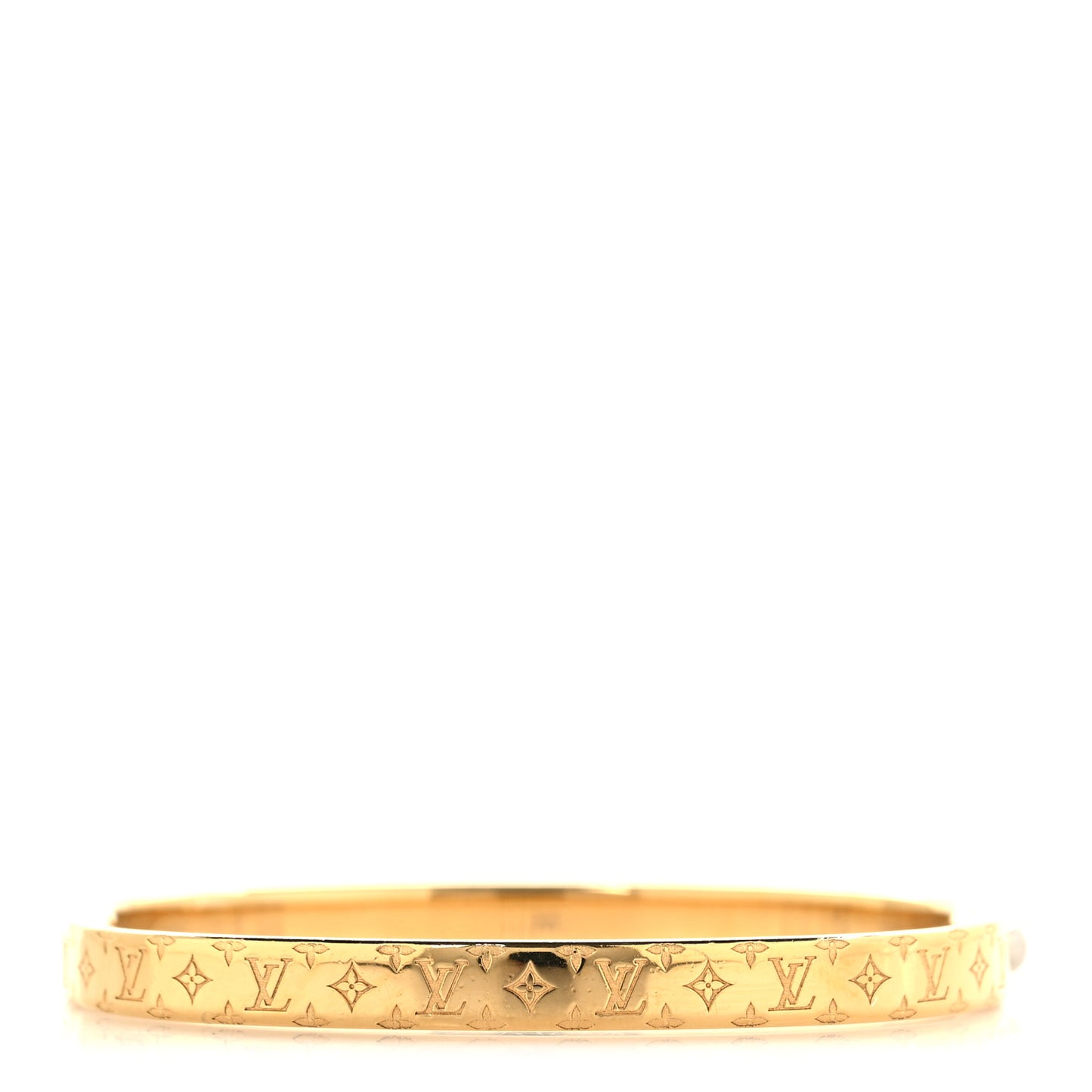 Brass Monogram Nanogram Bracelet M Gold