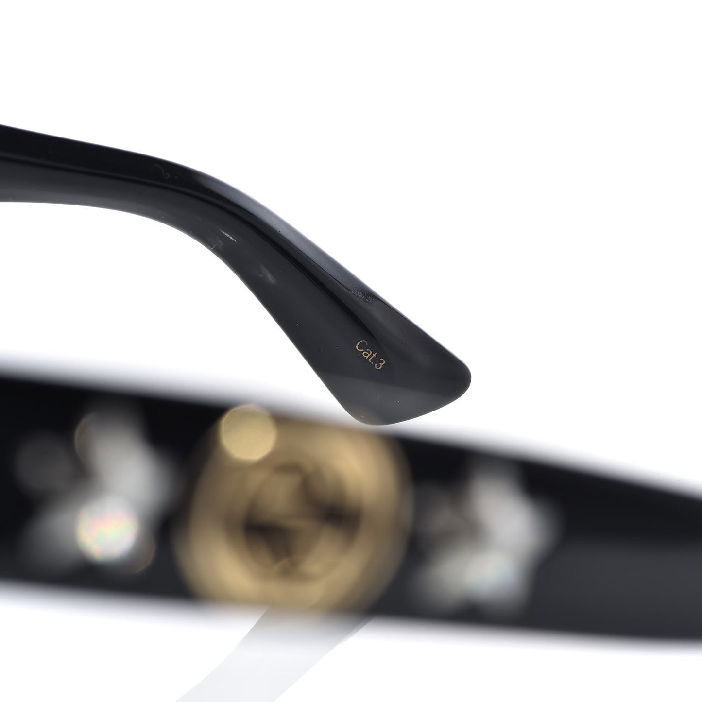 Round Frame Star Sunglasses GG0208S Black